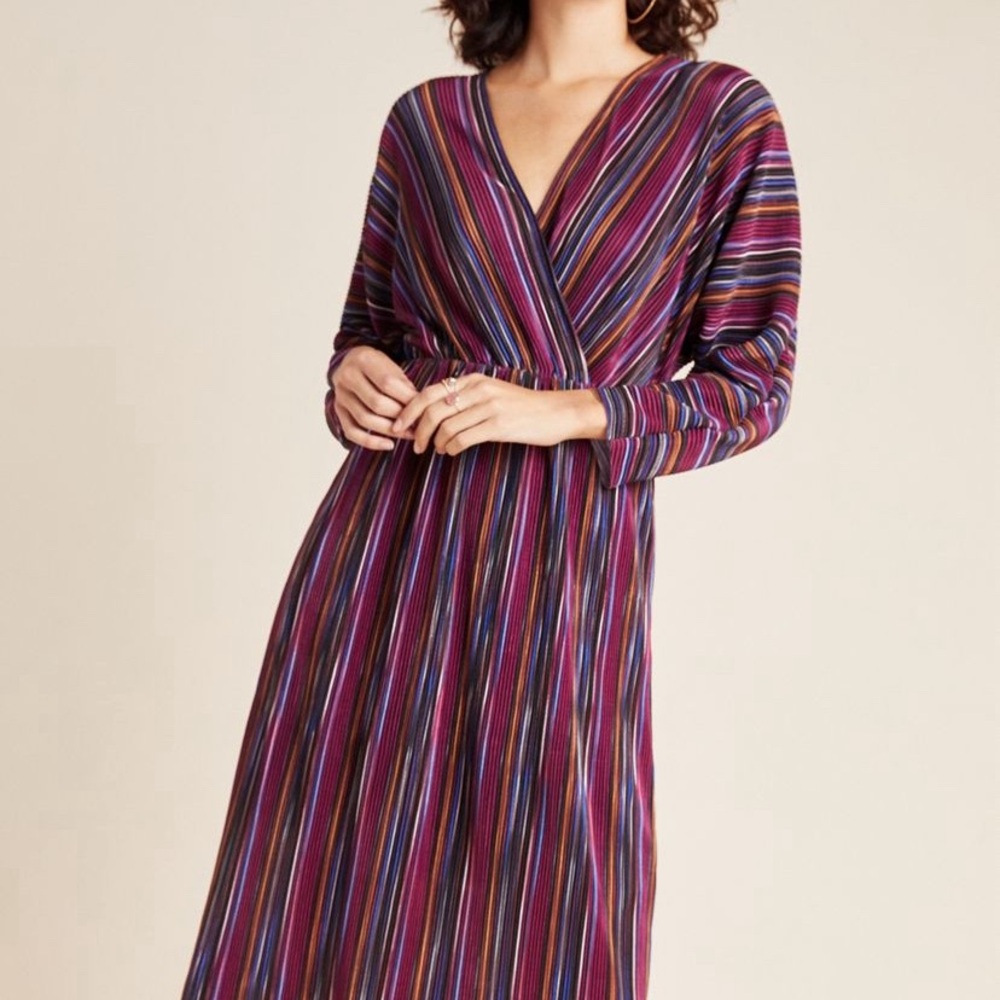 Gillian Pleated Midi Dress